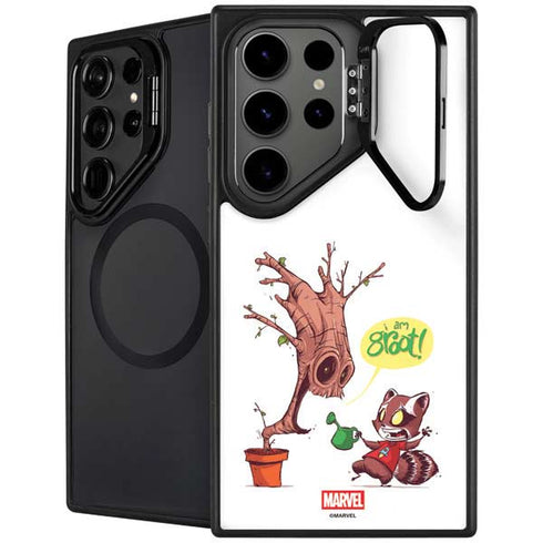 Marvel Rocket Raccoon and Groot Tall Tails Galaxy S25 Ultra Kickstand Case